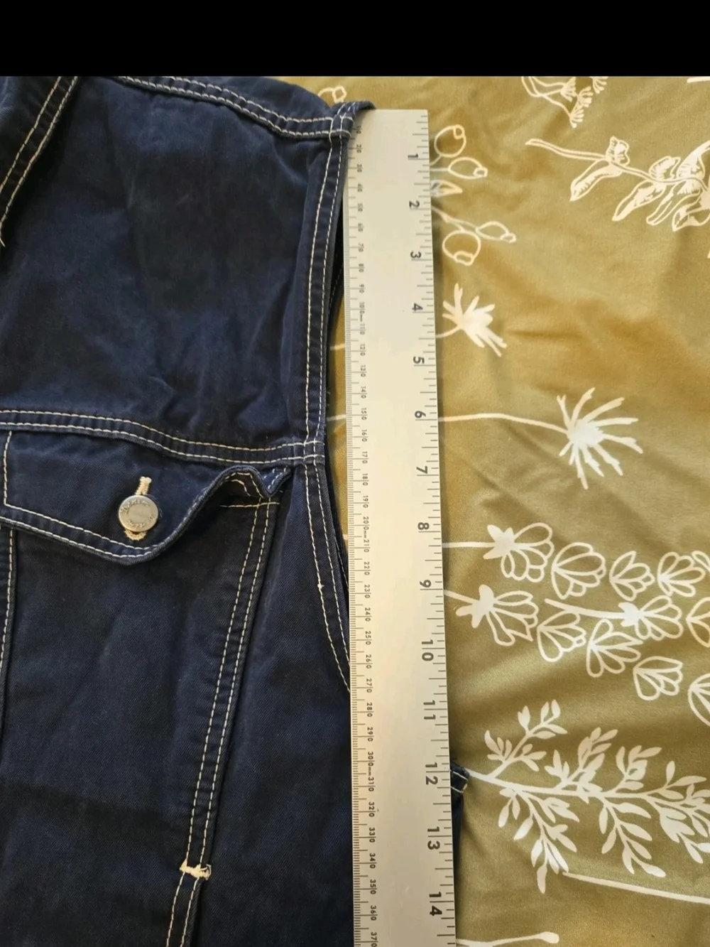 Men’s Navy Sleeveless Denim Vest XL Comfort Denium,vintage,unique.Orig